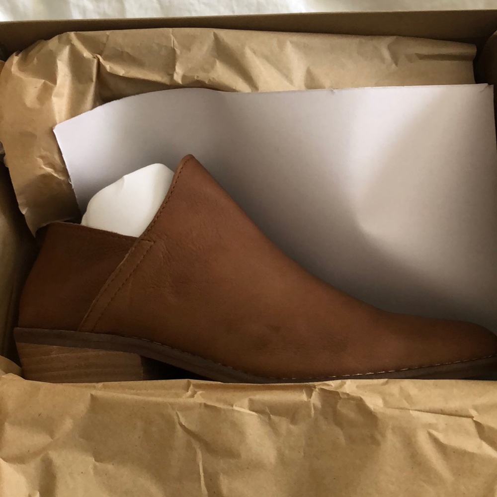 Brand new leather booties